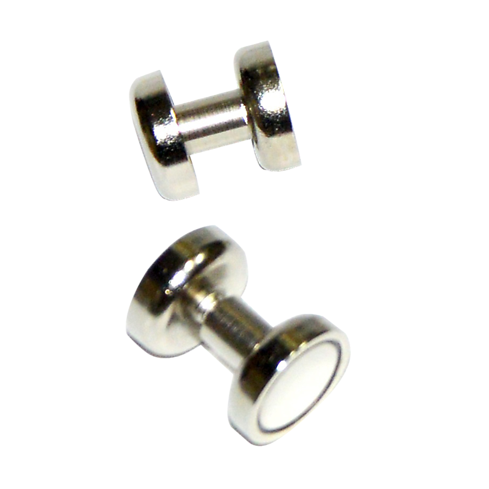 18x 16mm Neodymium Countersunk Pot Magnets 112kg Pulling