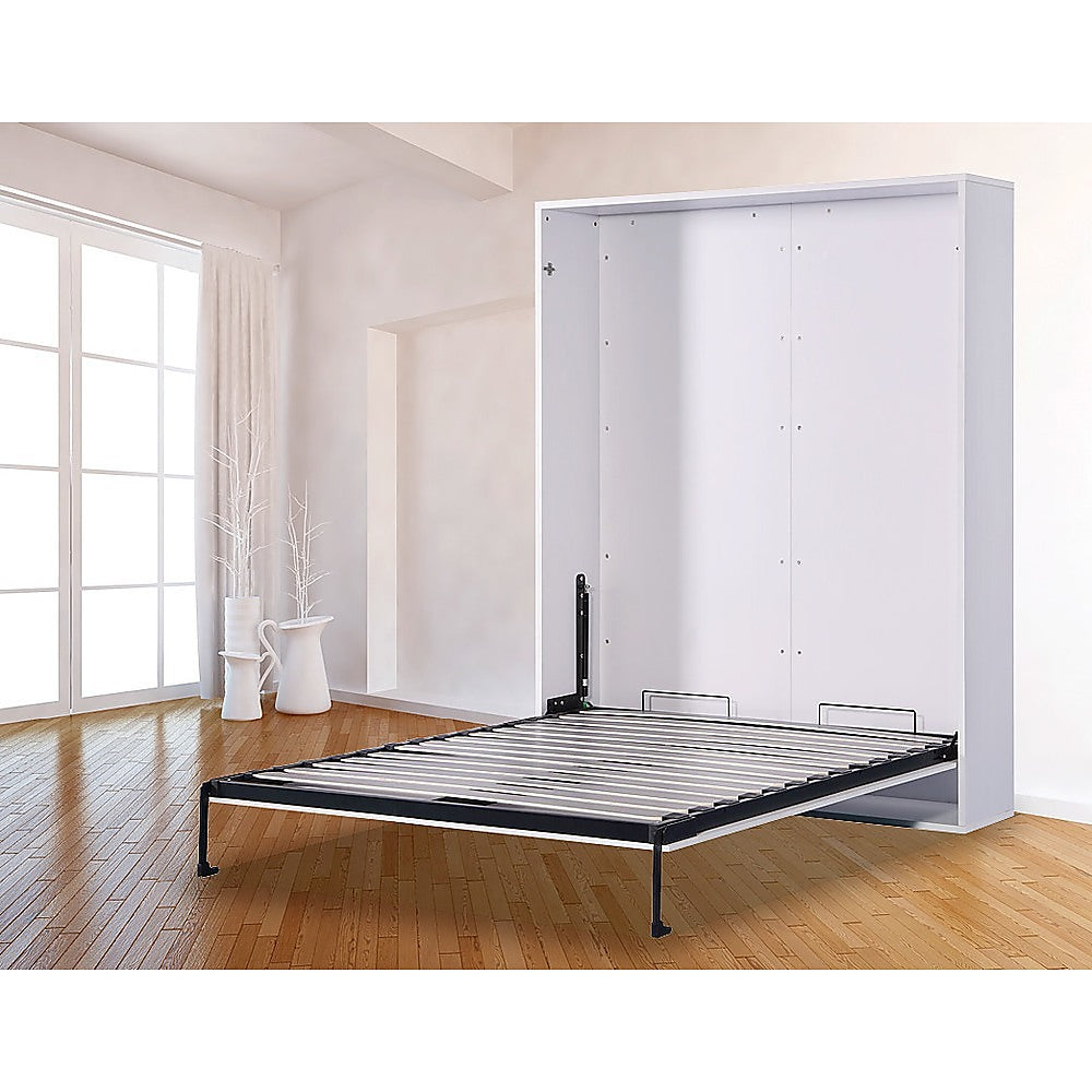 Sturdy Steel Queen Wall Bed with Safety Features - Palermo