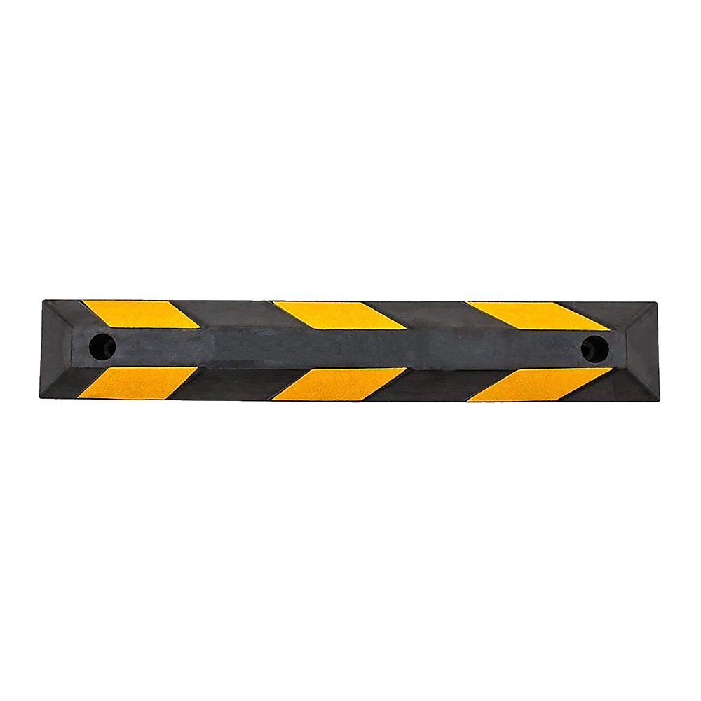 High-Visibility Rubber Curb Parking Guide, 90cm, Reflective