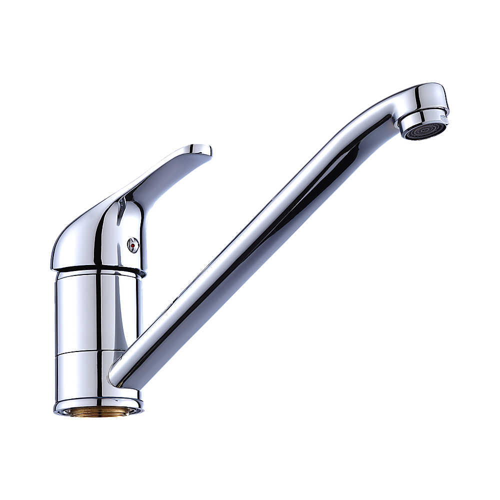 Solid Brass Polished Chrome Kitchen Mixer Tap - Della Francesca