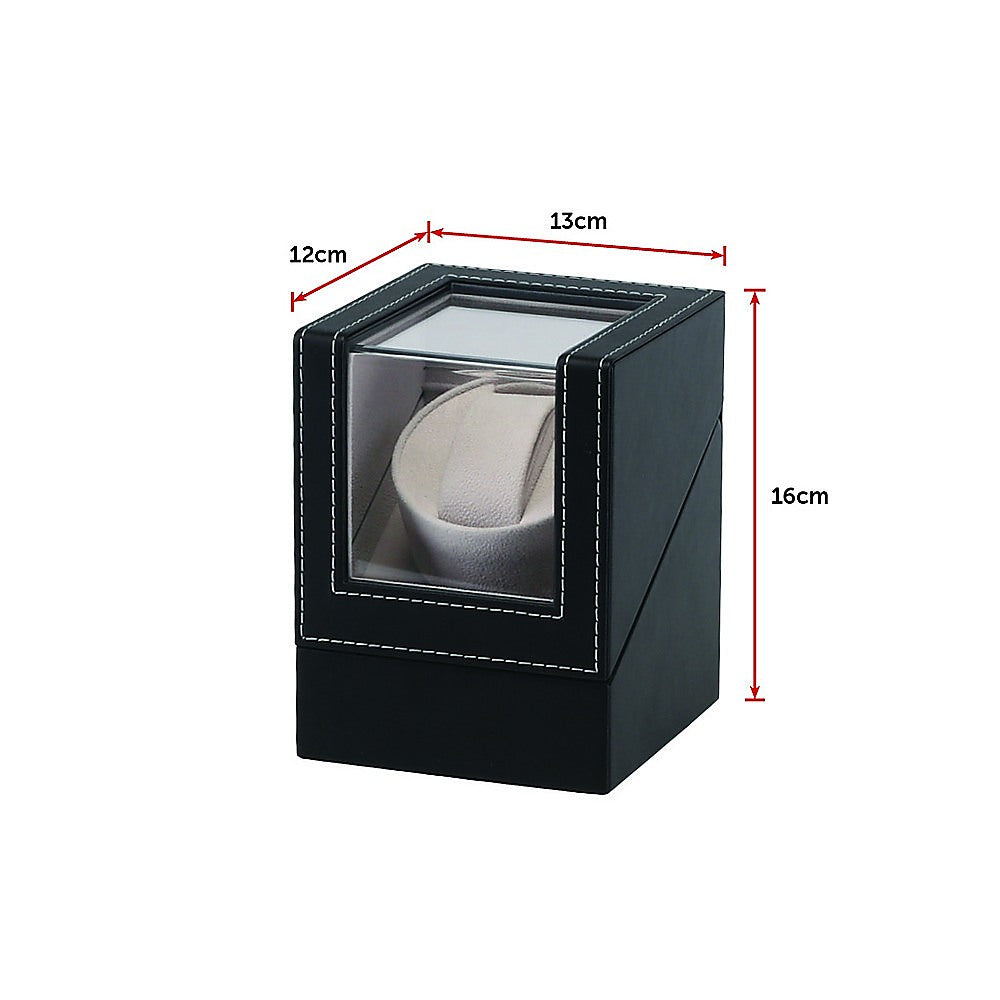 Elegant Automatic Watch Winder PU Leather Display Case