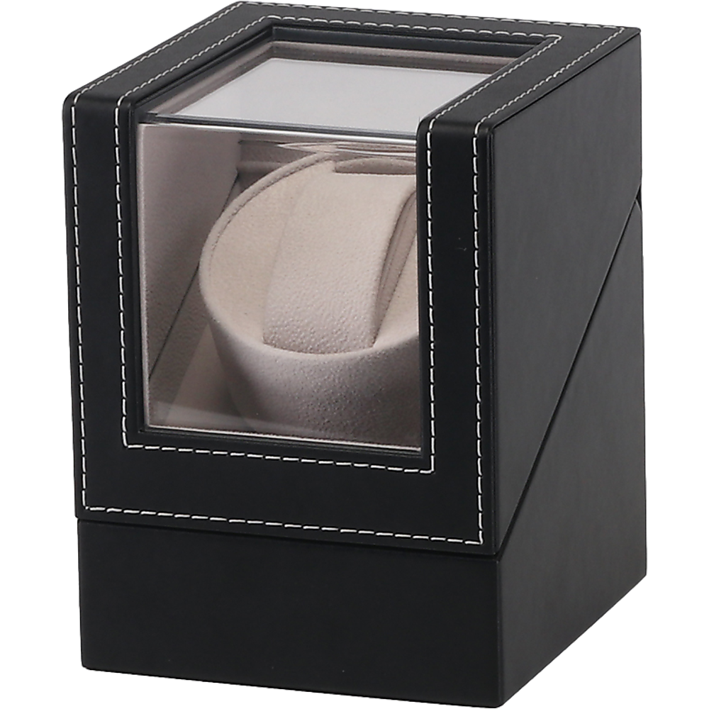 Elegant Automatic Watch Winder PU Leather Display Case