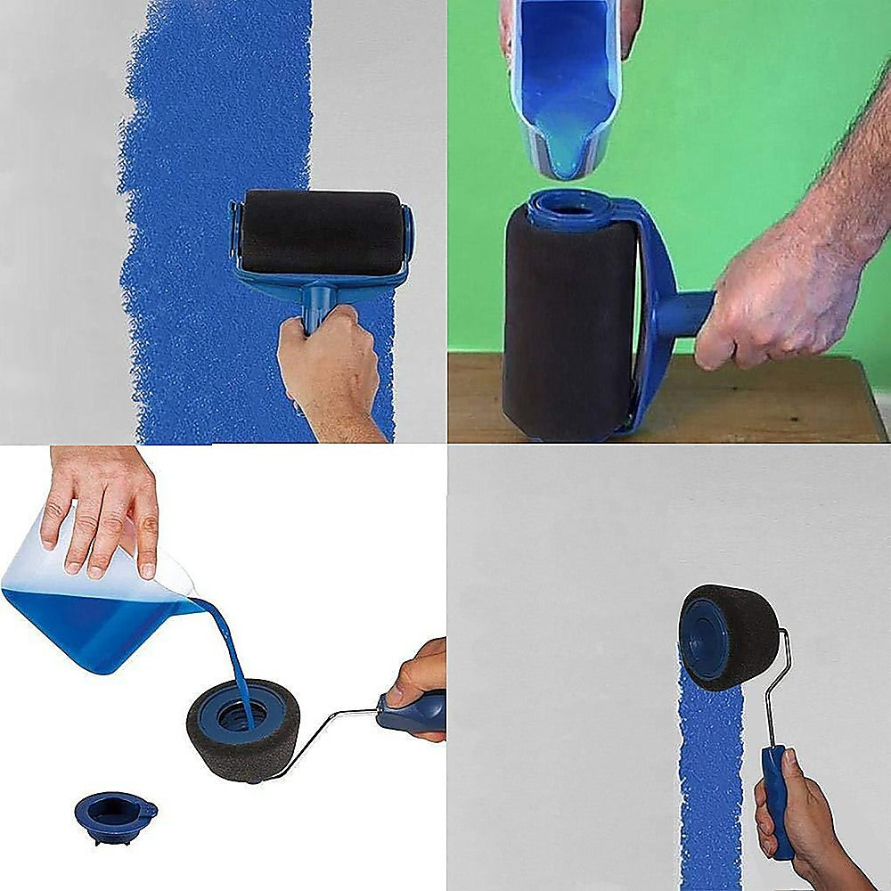 Drip-Free Microfibre Paint Roller Set with Edger