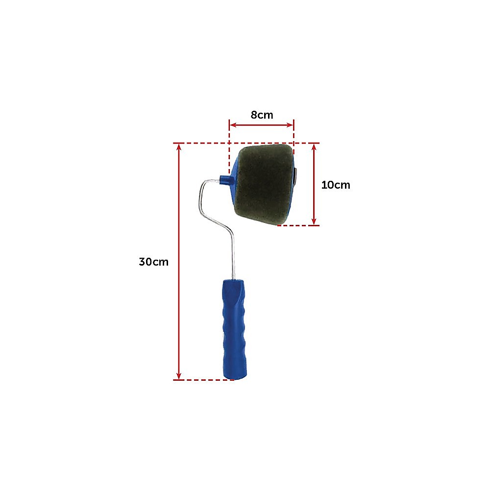 Drip-Free Microfibre Paint Roller Set with Edger