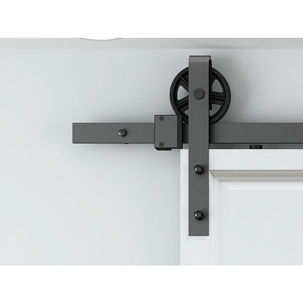 2M Carbon Steel Sliding Barn Door Hardware, 265 lbs Capacity