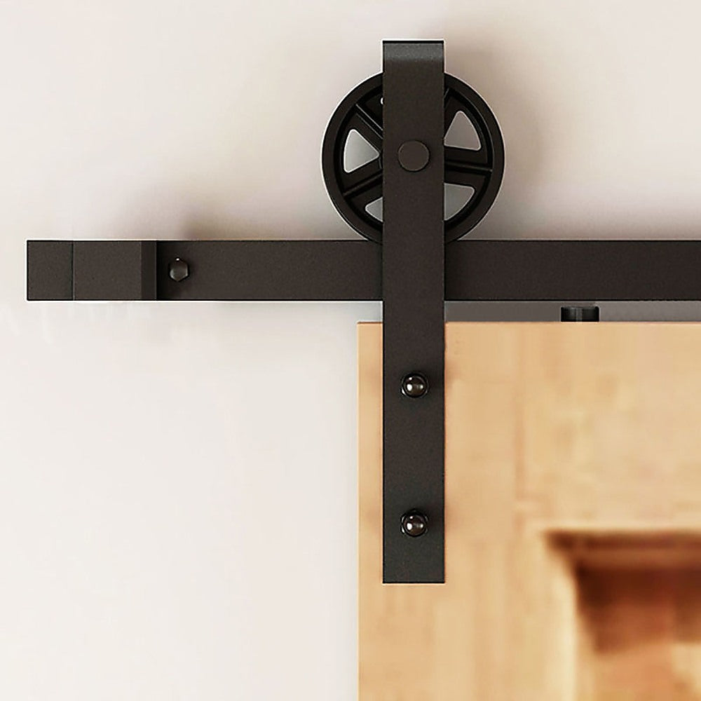 2M Carbon Steel Sliding Barn Door Hardware, 265 lbs Capacity