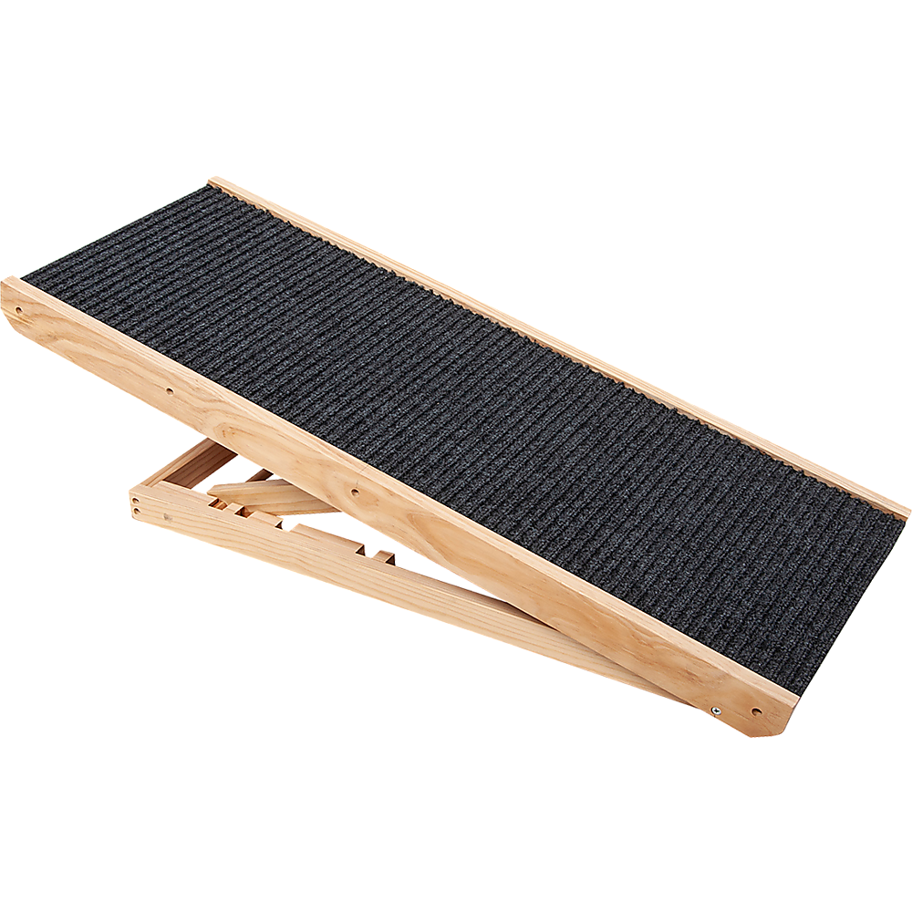 Portable Adjustable Pet Ramp with Non-Slip Surface