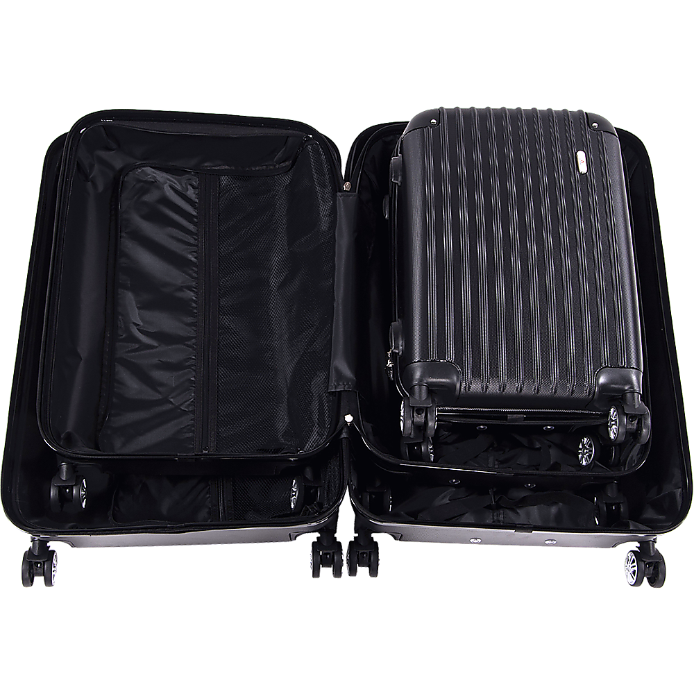 Lightweight Water-Resistant Trolley Suitcases Set, TSA Locks, Delegate