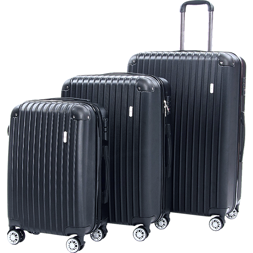 Lightweight Water-Resistant Trolley Suitcases Set, TSA Locks, Delegate