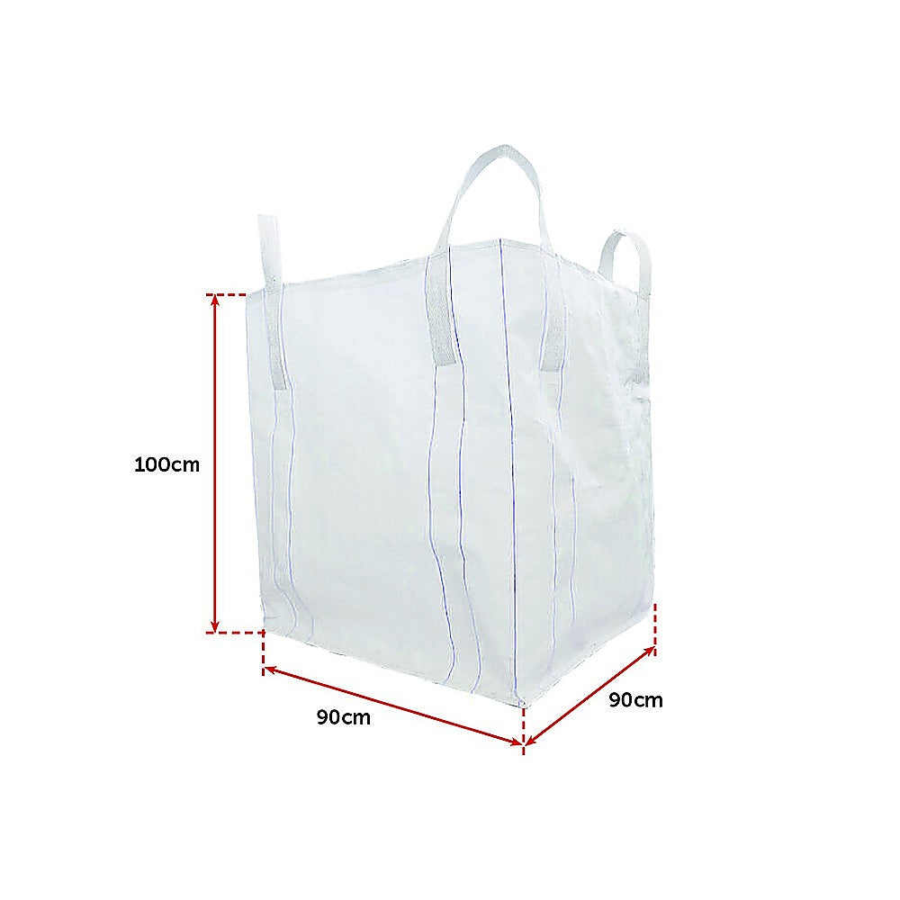 4 x 1 Tonne UV Rated Polypropylene Bulk Bags with Loops