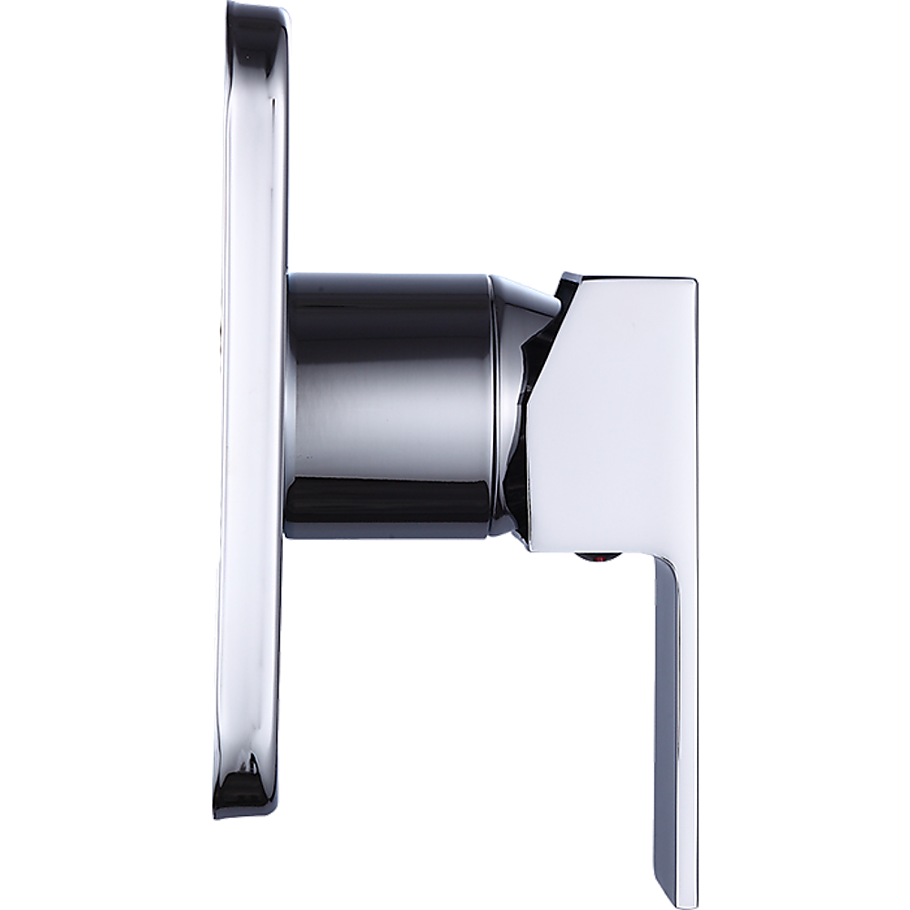 Elegant Square Shower Bath Mixer Tap, Solid Brass - Chrome