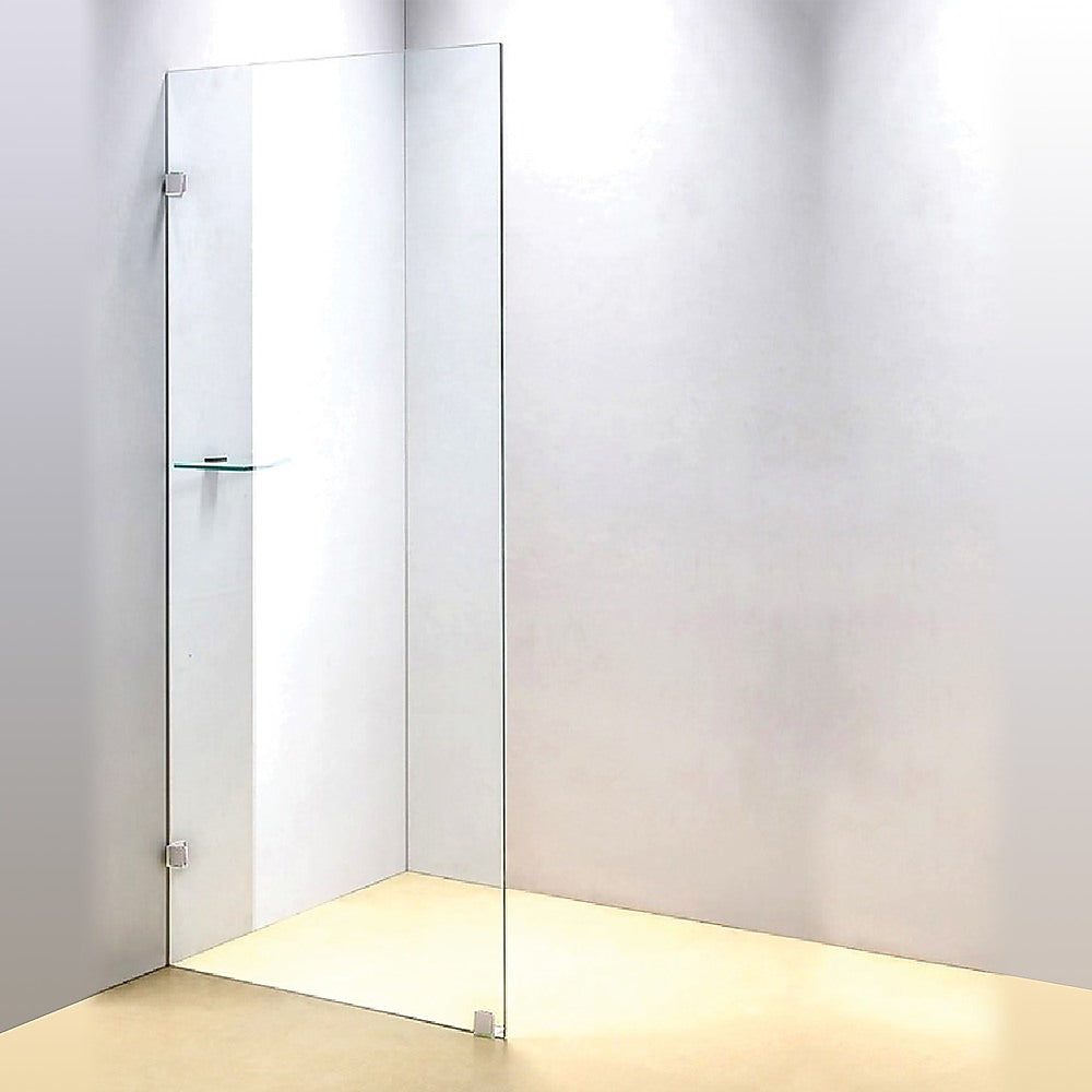 800 x 2000mm Frameless 10mm Safety Glass Shower Screen