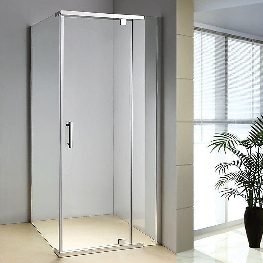 1000x900x1900mm Safety Glass Pivot Door Shower Screen - Della Francesca