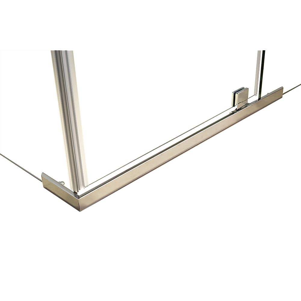 Framed Shower Screen 1200x700x1900mm, Safety Glass, Pivot Door