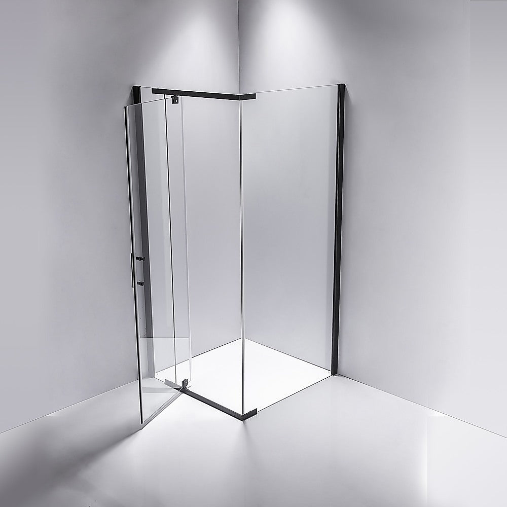 Frameless Pivot Door Shower Screen, 8mm Safety Glass, 1200x800mm