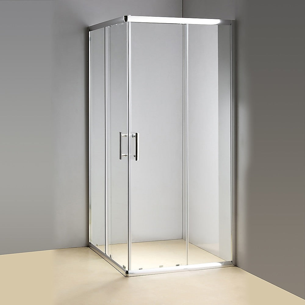 6mm Nano Coated Sliding Glass Shower Screen w/ Chrome Hardware