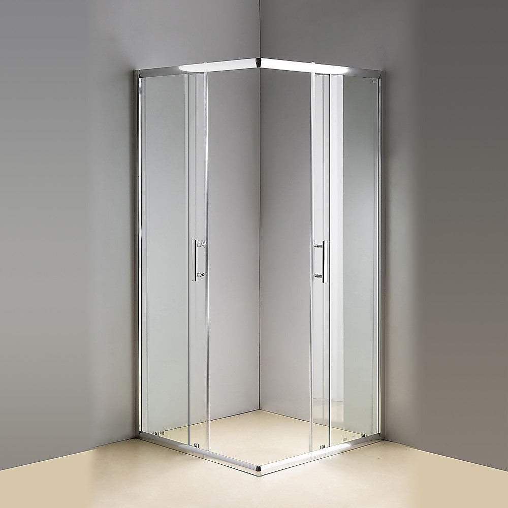 Nano Coated Sliding Door Shower Screen 900x800mm - Della Francesca