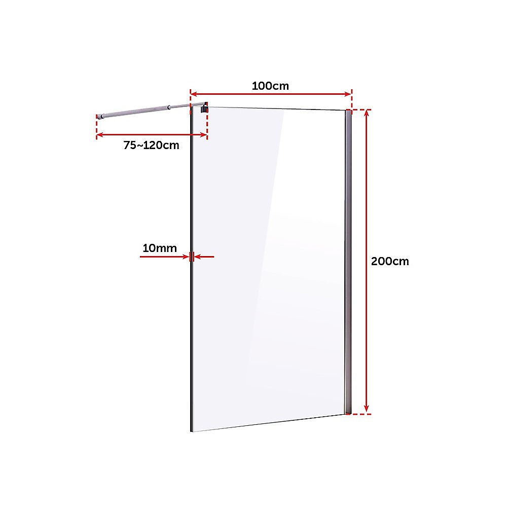 Ultramodern 10mm Frameless Safety Glass Shower Screen