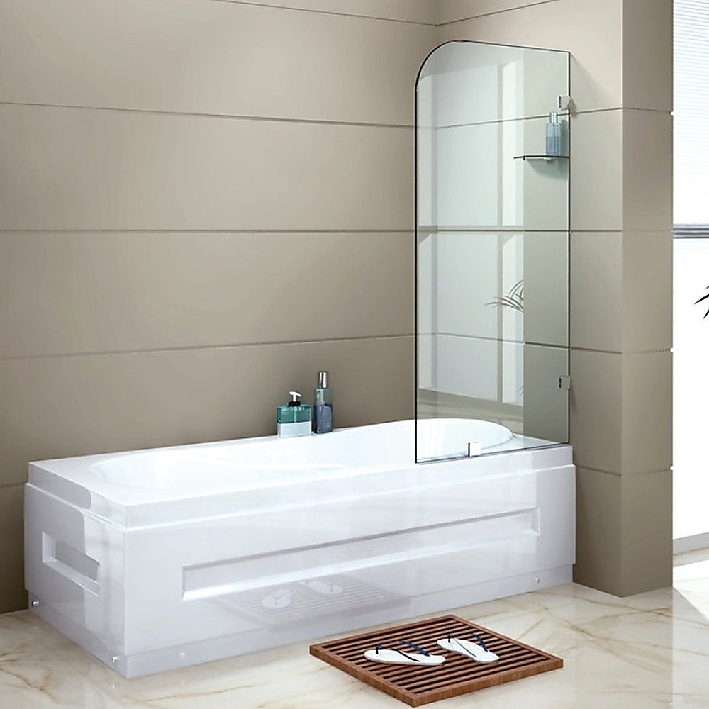 10mm Tempered Glass Frameless Bath Panel Screen - Della Francesca