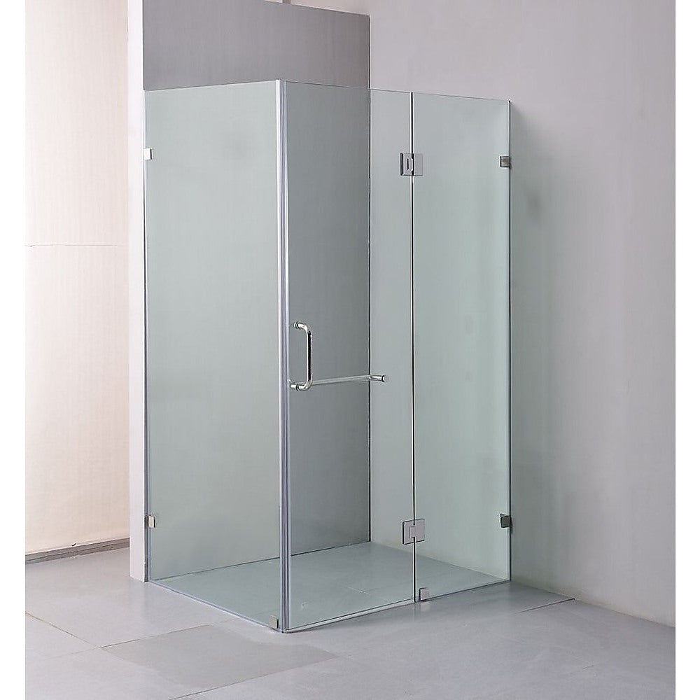 Frameless 10mm Glass Shower Screen 1200x1000 Chrome