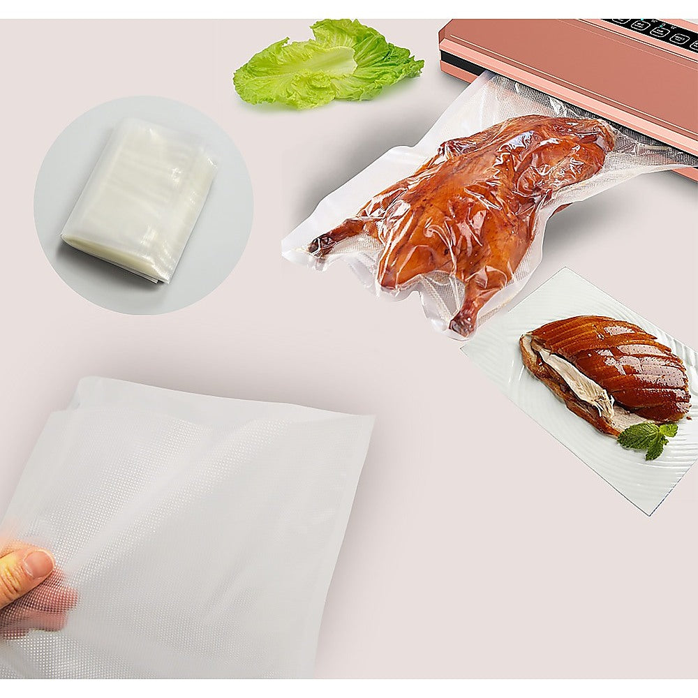 Transparent Vacuum Sealer Bags 20x30cm Food Storage Set 100pcs