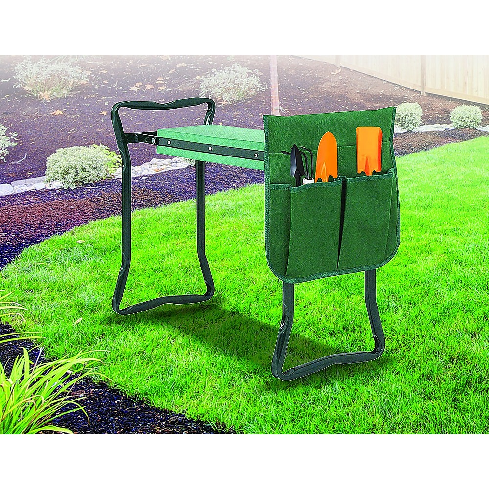 Foldable Garden Kneeler & Seat with Tool Pouch, EVA Foam