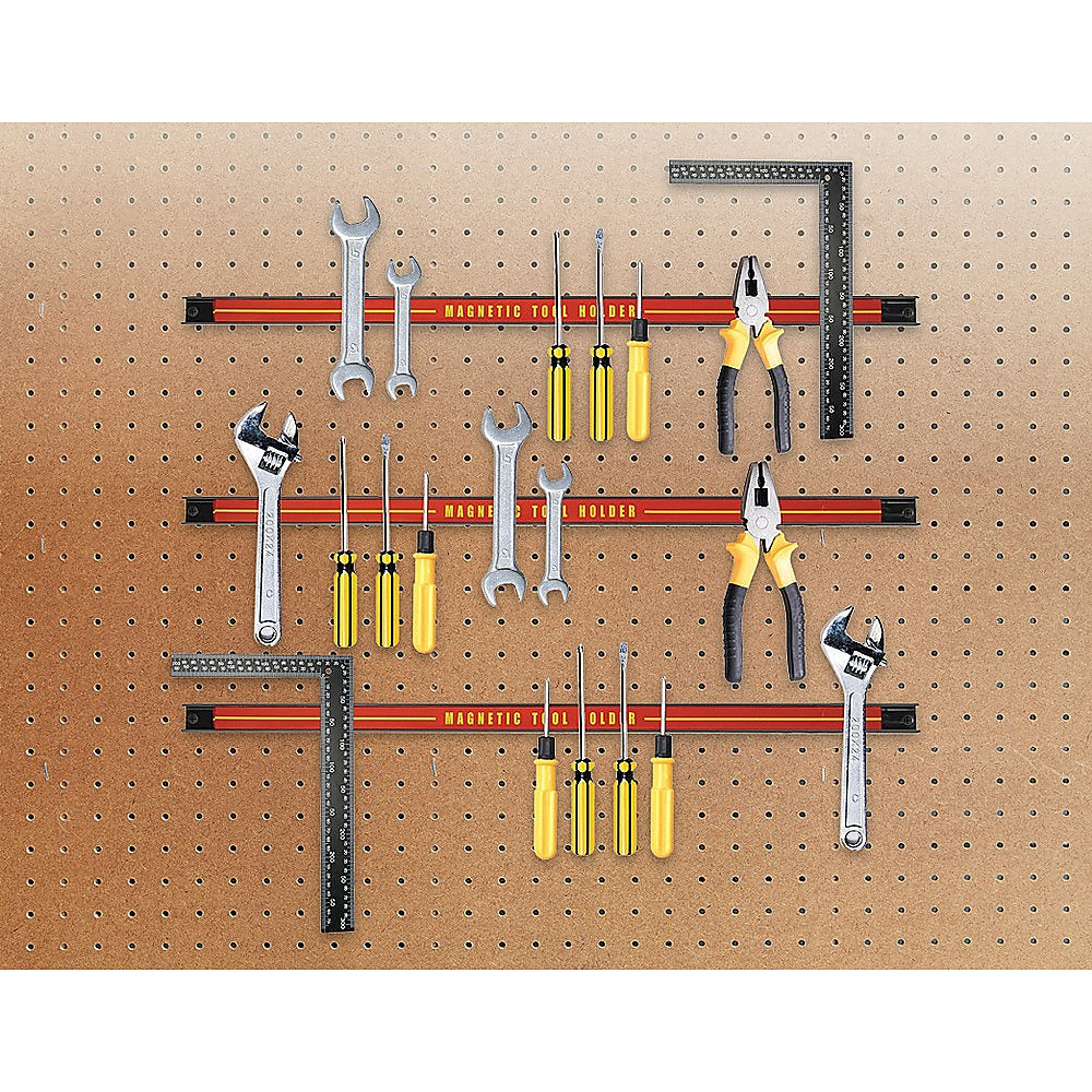 Magnetic Wall Mounted Tool Holder Set - 3 x 61cm