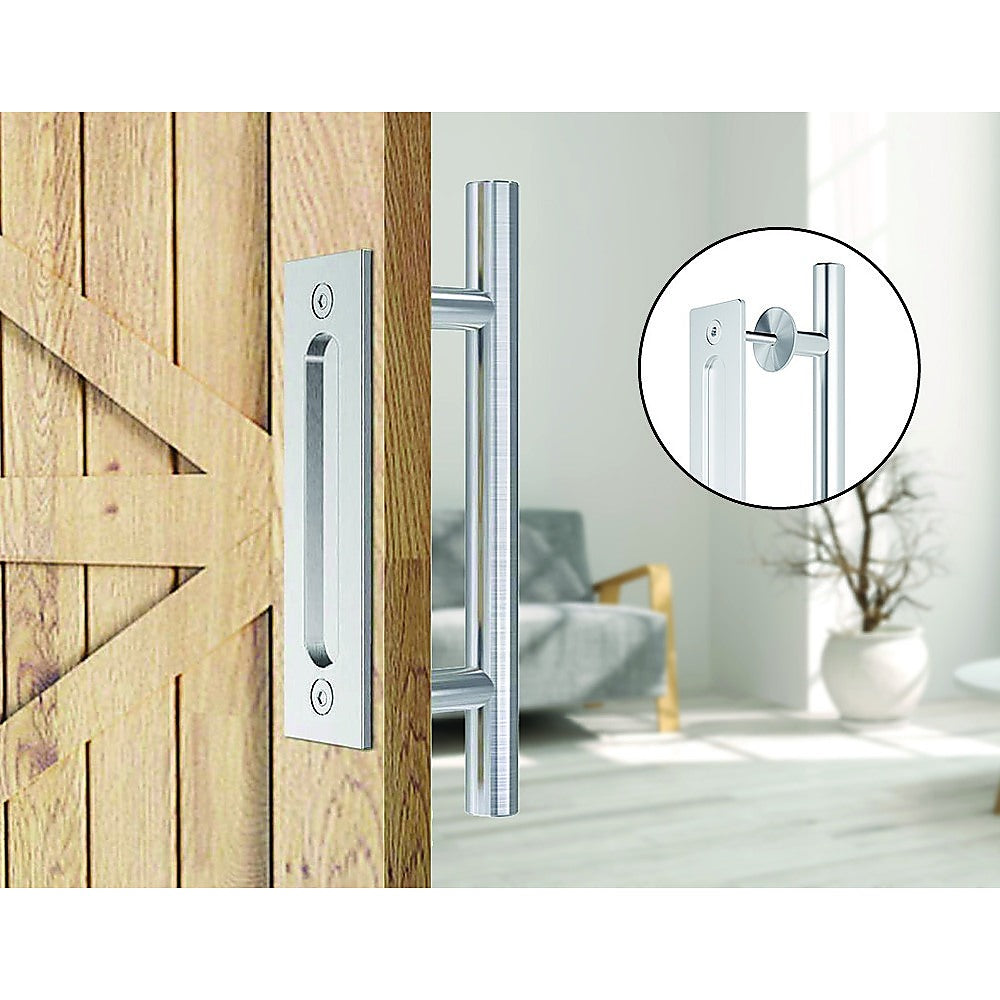 12" Stainless Steel Sliding Barn Door Handle for Wood Gate