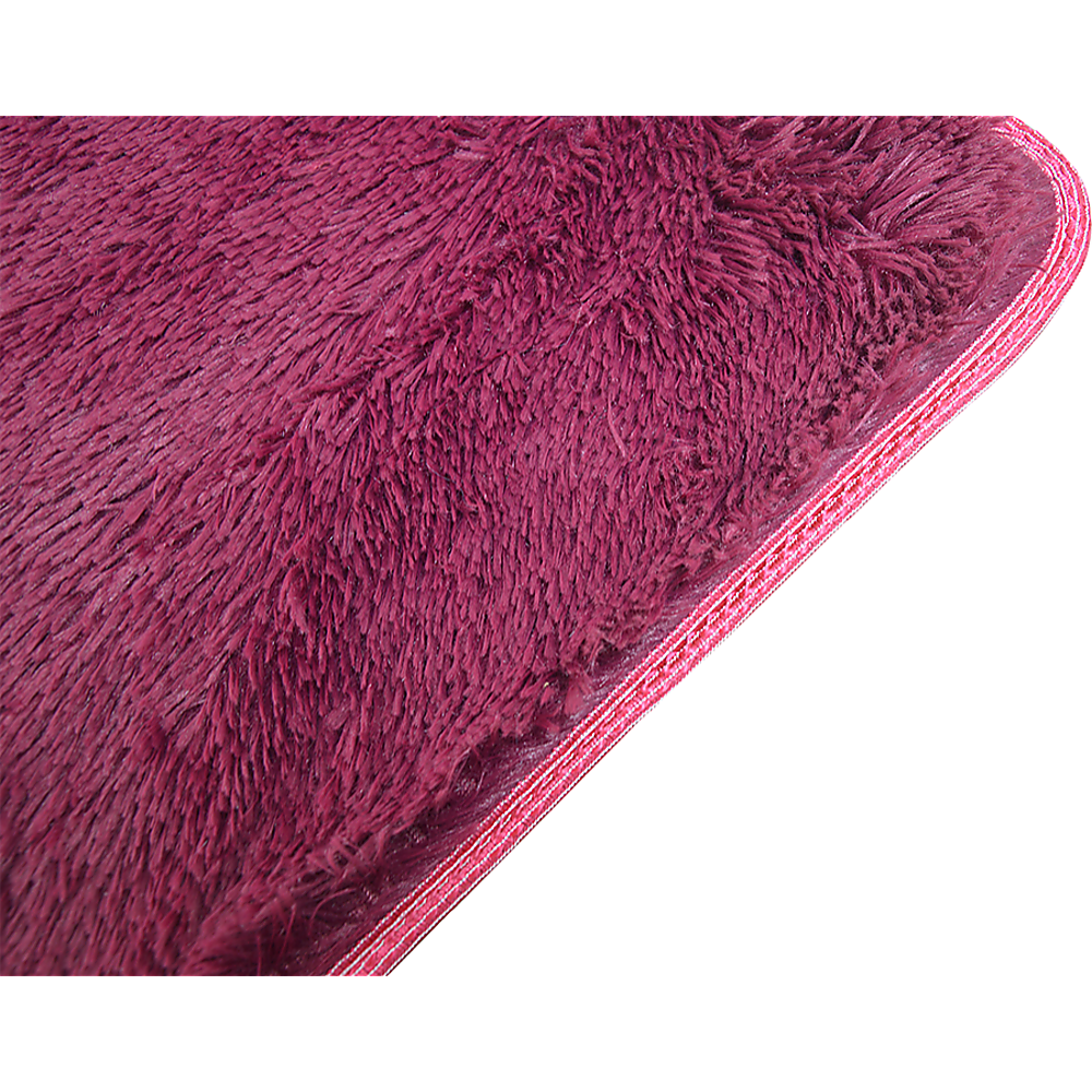 230x160cm Floor Rugs Large Shaggy Rug Area Carpet Bedroom Living Room Mat - Burgundy