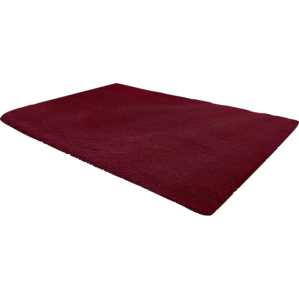 230x160cm Floor Rugs Large Shaggy Rug Area Carpet Bedroom Living Room Mat - Burgundy