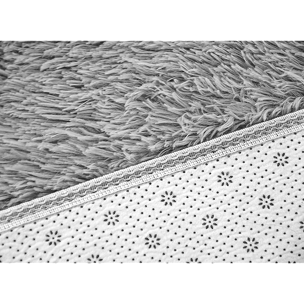 230x200cm Floor Rugs Large Shaggy Rug Area Carpet Bedroom Living Room Mat - Grey