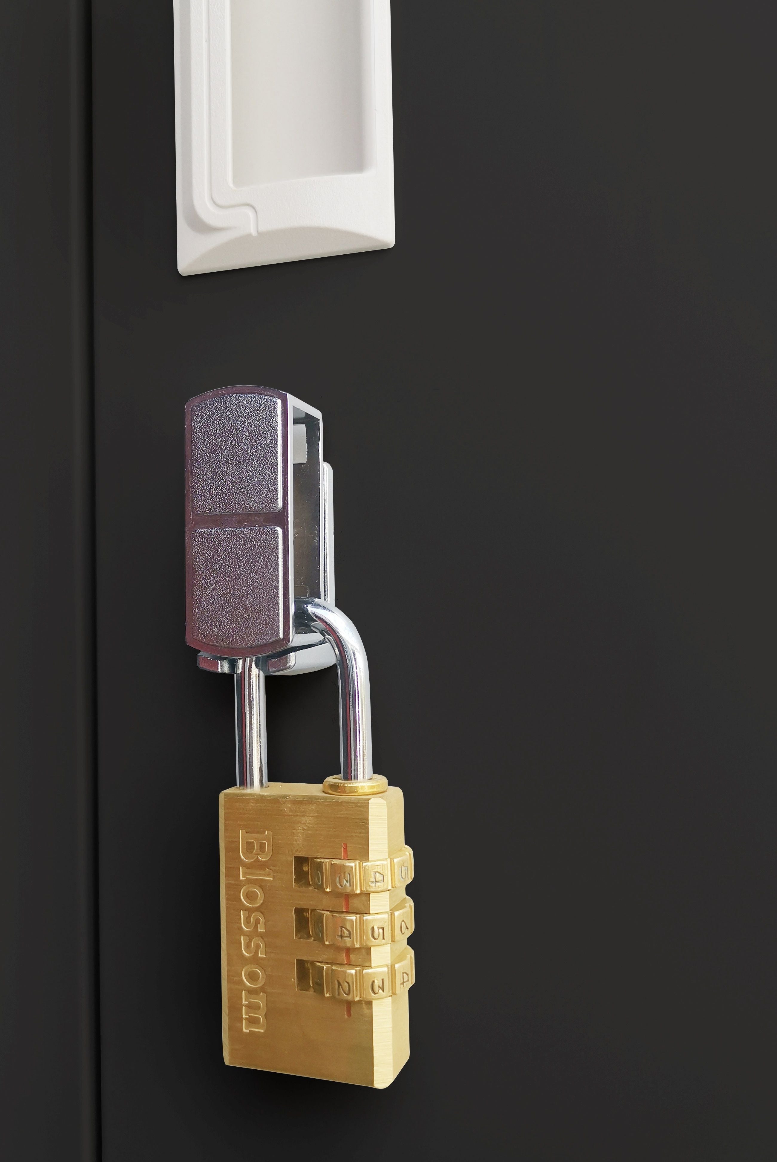 Durable 6-Door Steel Locker with Padlock for Office Gym School