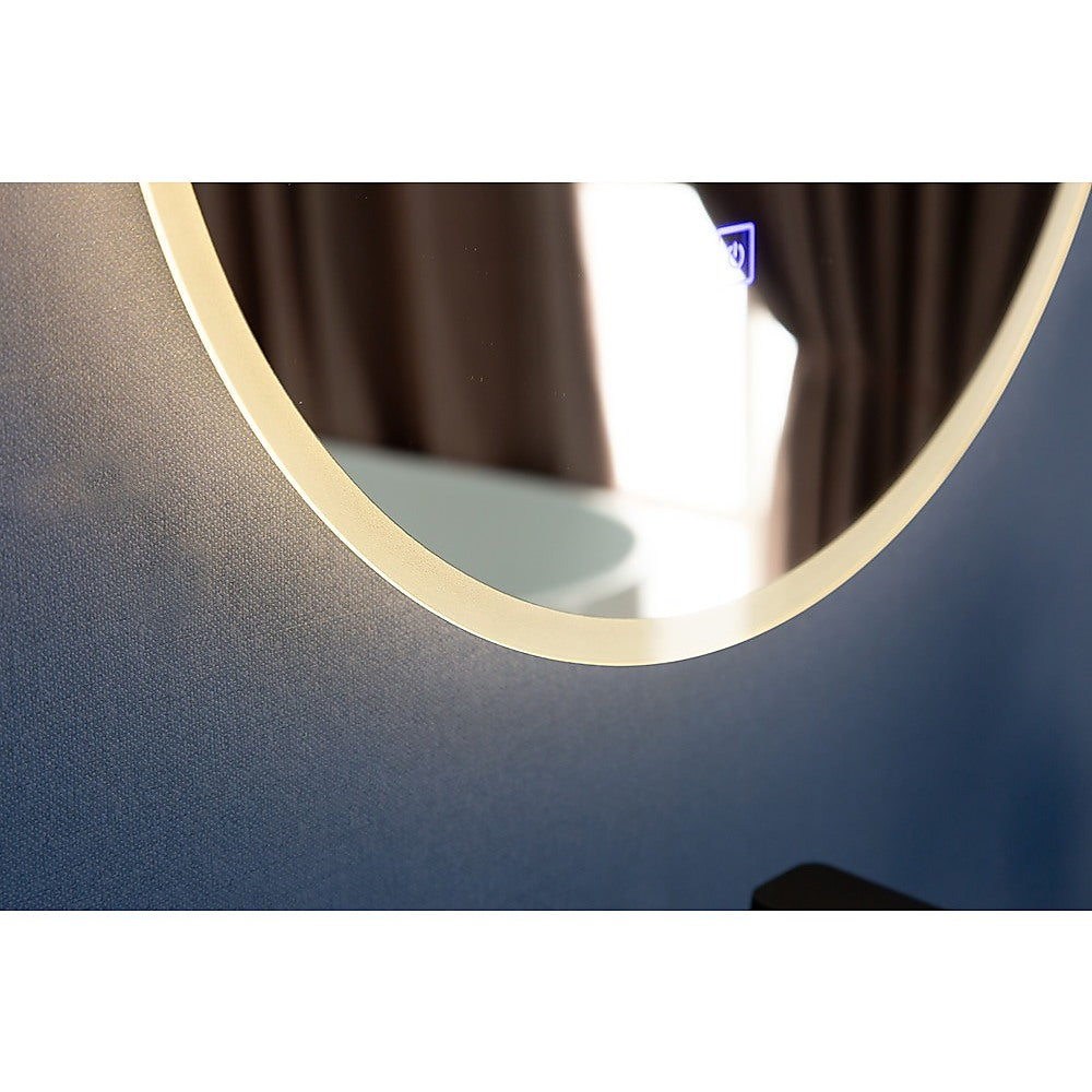 80cm Round LED Wall Mirror Anti-Fog Touch Control