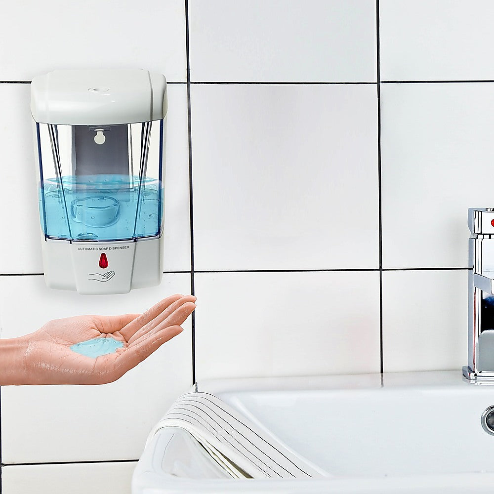 Automatic Liquid Soap/Alcohol Sanitizer Dispenser 700ML Hands-Free Sensor Wall