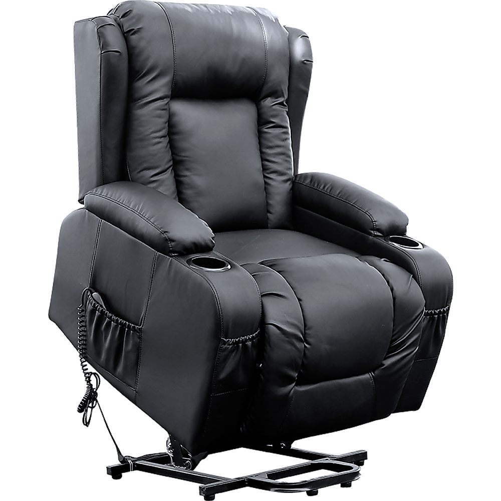 Heated Massage Recliner Chair with Lift and Storage