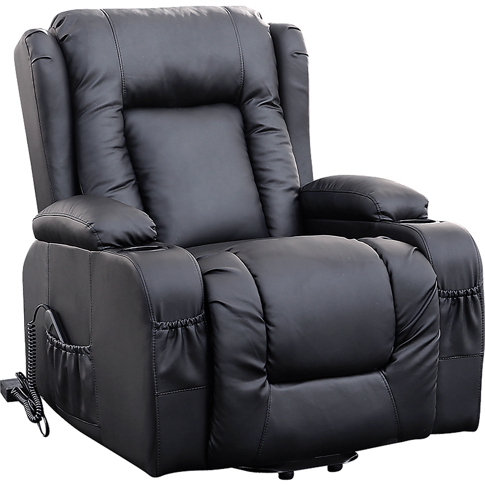 Heated Massage Recliner Chair with Lift and Storage