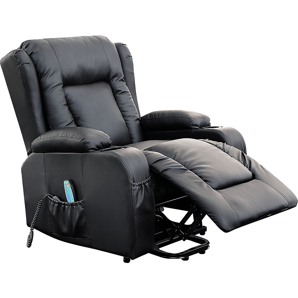 Heated Massage Recliner Chair with Lift and Storage