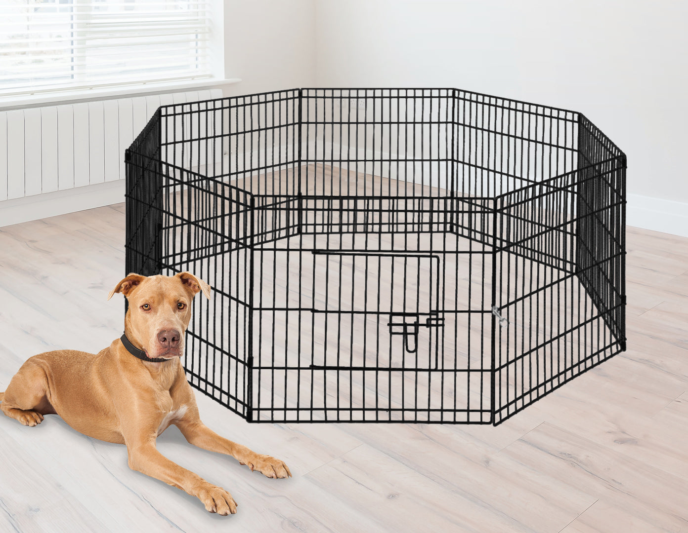 24" 8 Panel Pet Dog Playpen Puppy Exercise Cage Enclosure Fence Play Pen