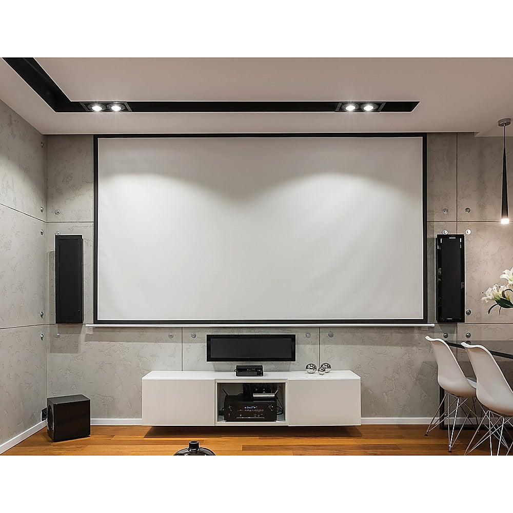 100" 16:9 Matte White Pull Down Projection Screen