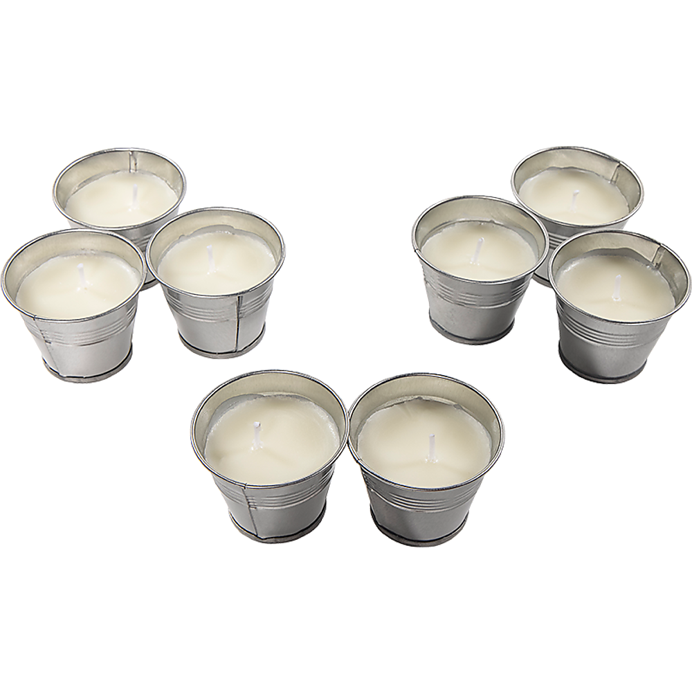 8x Mosquito Insect Bug Repellent Small Bucket Citronella Candles