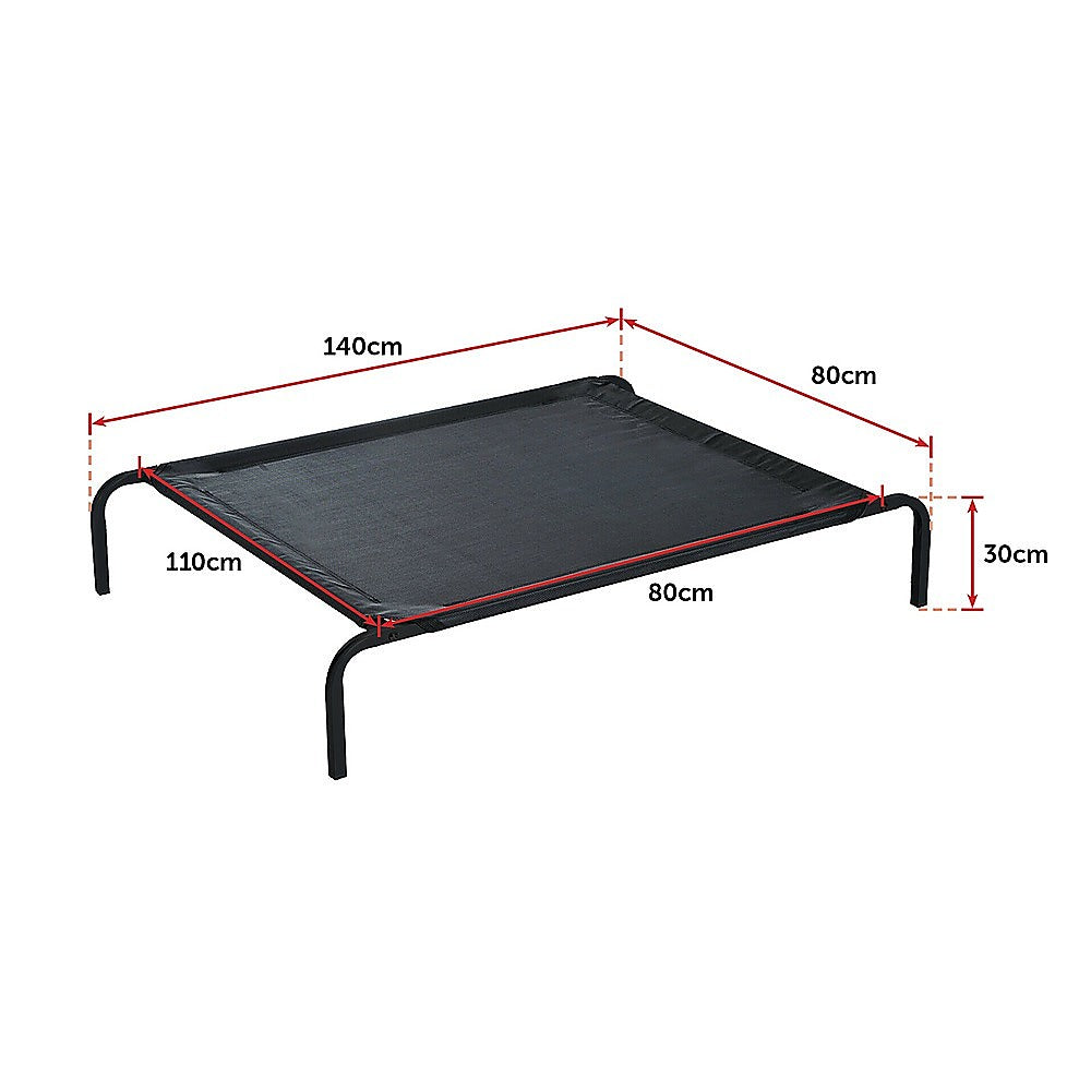 Elevated Cooling Pet Bed 110x80cm, Folding, Portable