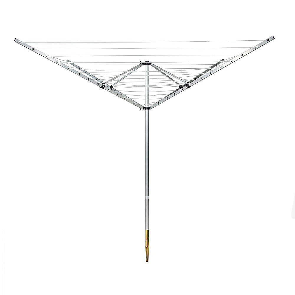 Heavy-Duty 4 Arm Rotary Clothes Dryer, 50m, Stainless Steel