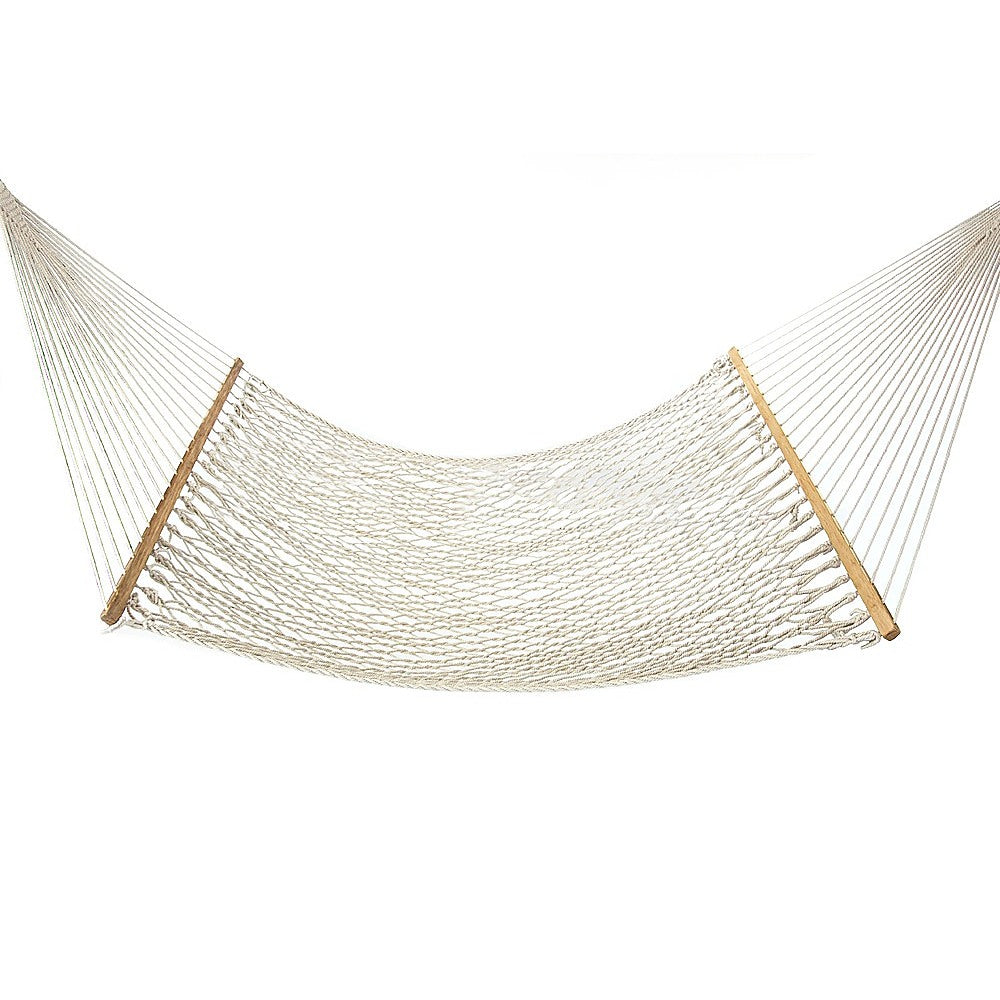 Extra Long Cotton Rope Hammock with Hardware, 182kg Capacity