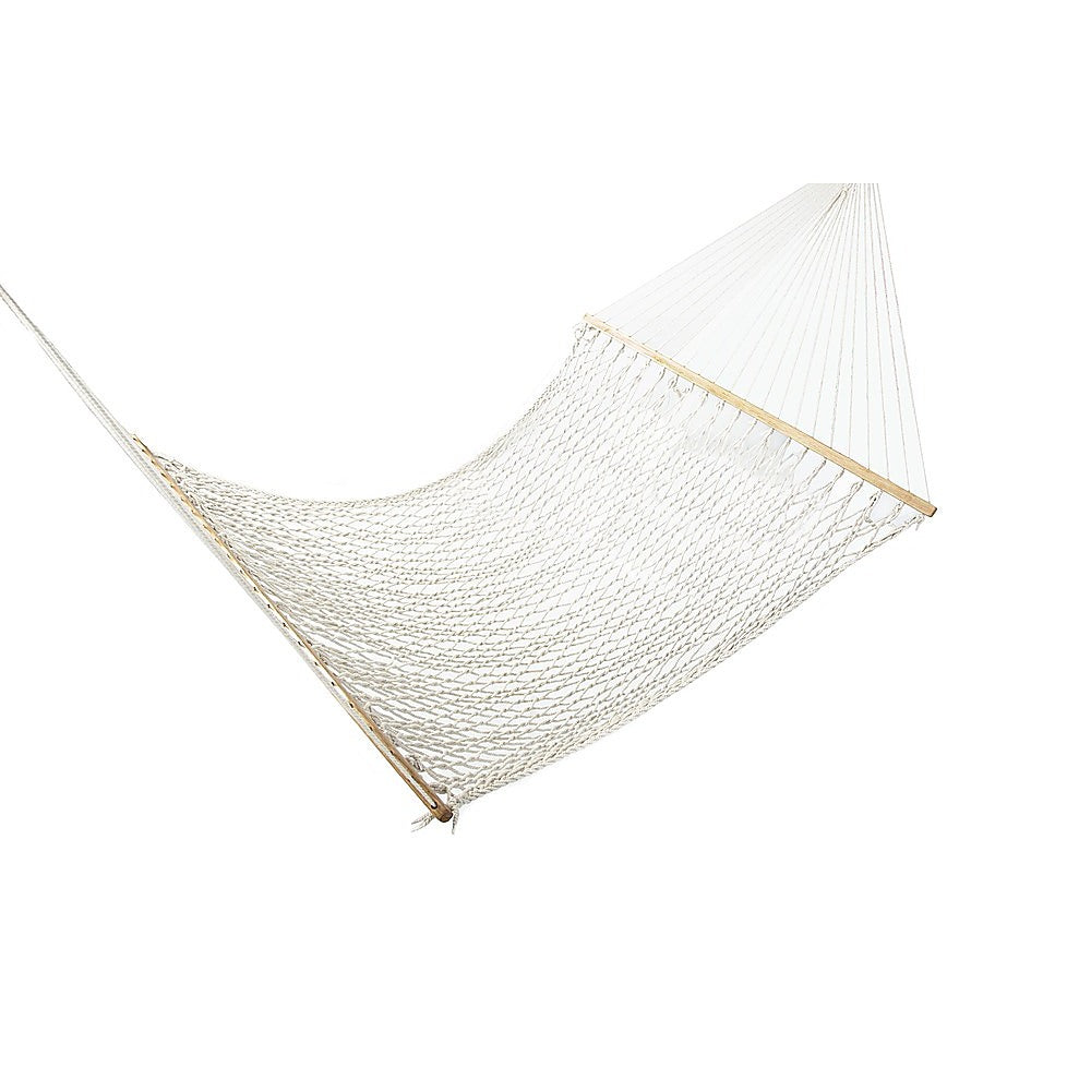 Extra Long Cotton Rope Hammock with Hardware, 182kg Capacity