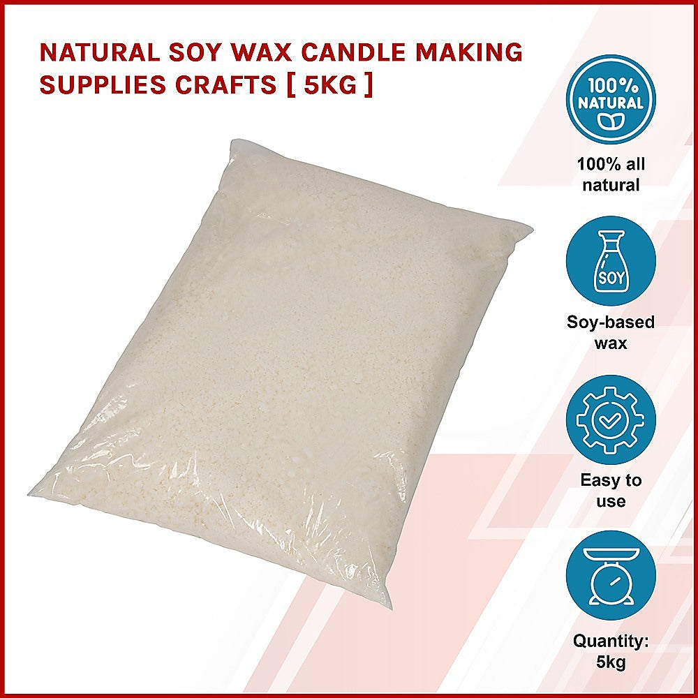 Pure Natural Soy Wax for Candle Making - 5kg