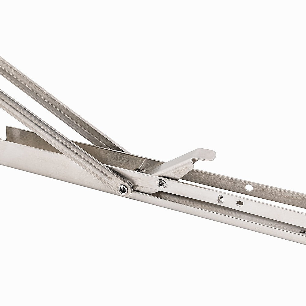 Heavy-Duty 20" Stainless Steel Folding Table Bracket Set | 50kg Load