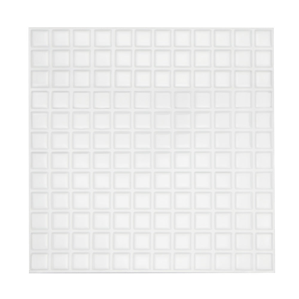 Tiles 3D Peel and Stick Wall Tile Stereoscopic Crystal White 10 Sheets