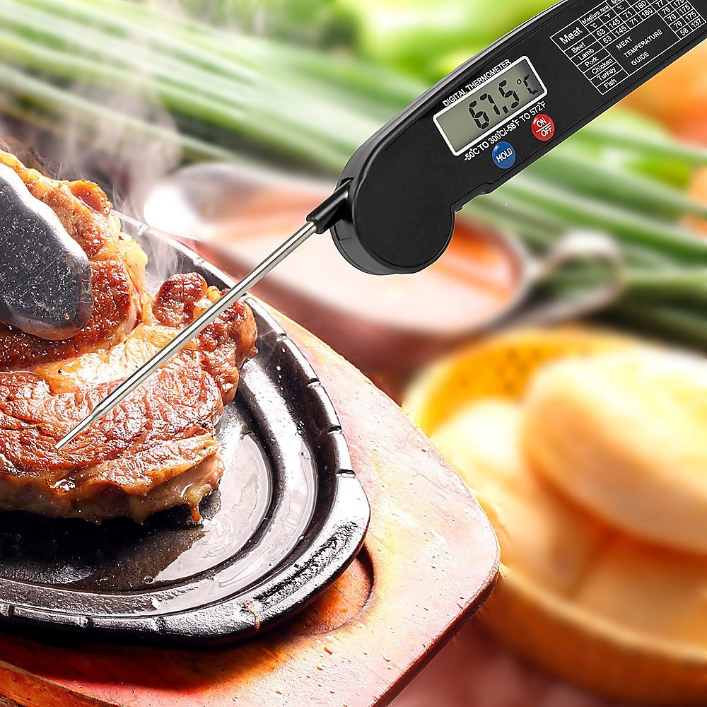 Stainless Steel Digital Food Thermometer for BBQ, Cooking, Baking