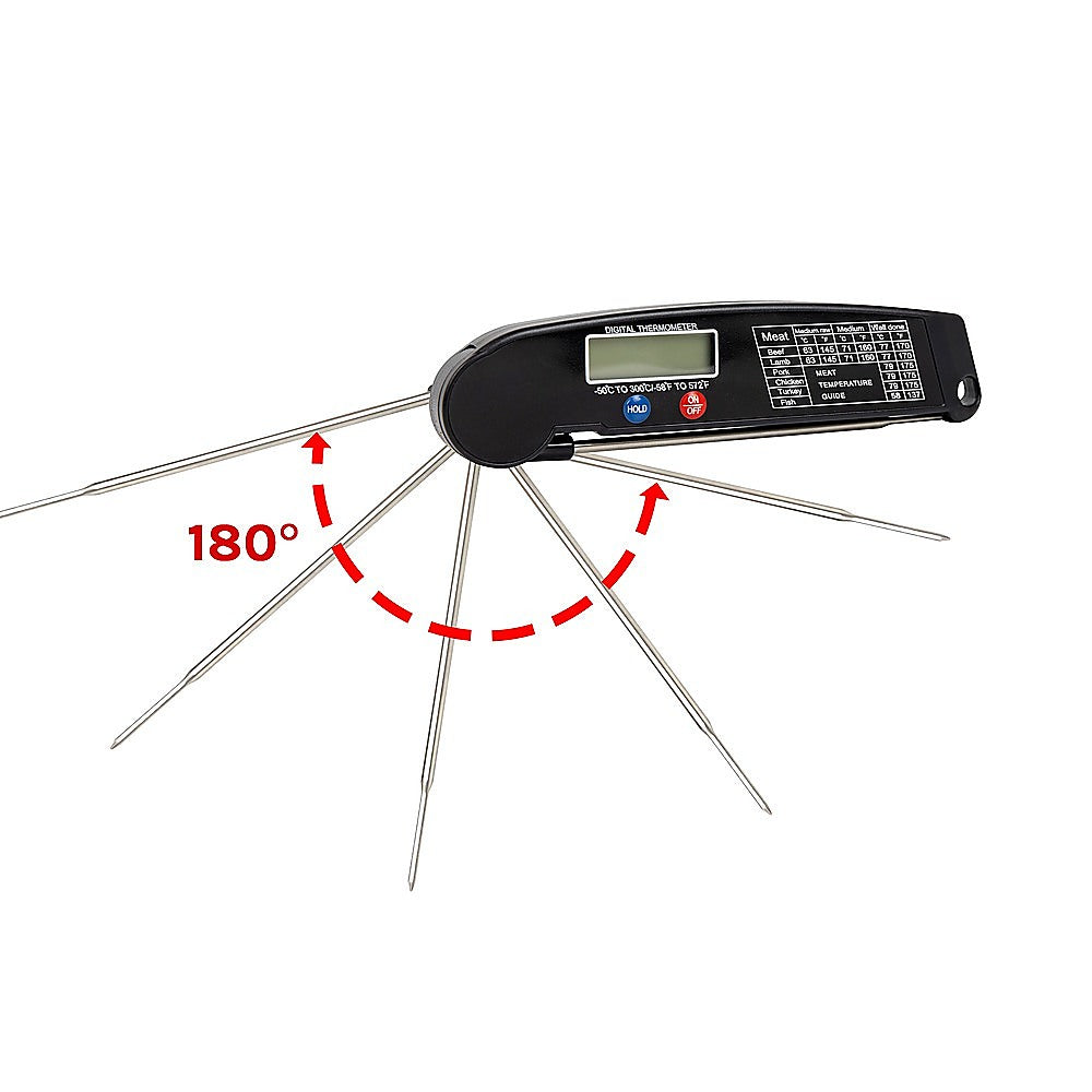 Stainless Steel Digital Food Thermometer for BBQ, Cooking, Baking