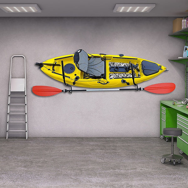 Pair Kayak Storage Rack Hanger Supporter Carrier Surfboard Holder Wall Bracket